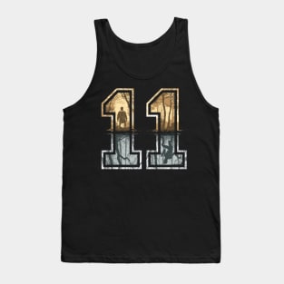 Strange Number 11 (gold-silver) Tank Top